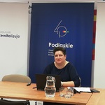 Dyrektor Joanna Sarosiek podczas posiedzenia Regionalnego Forum Terytorialnego